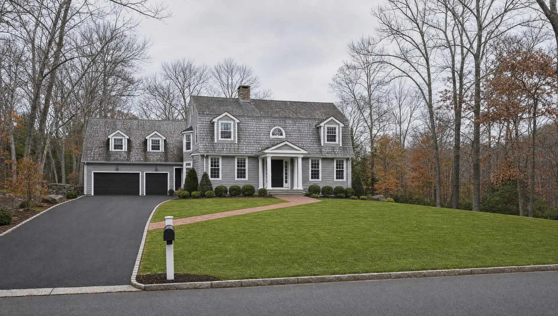 Property after a finished fall cleanup in Mystic CT