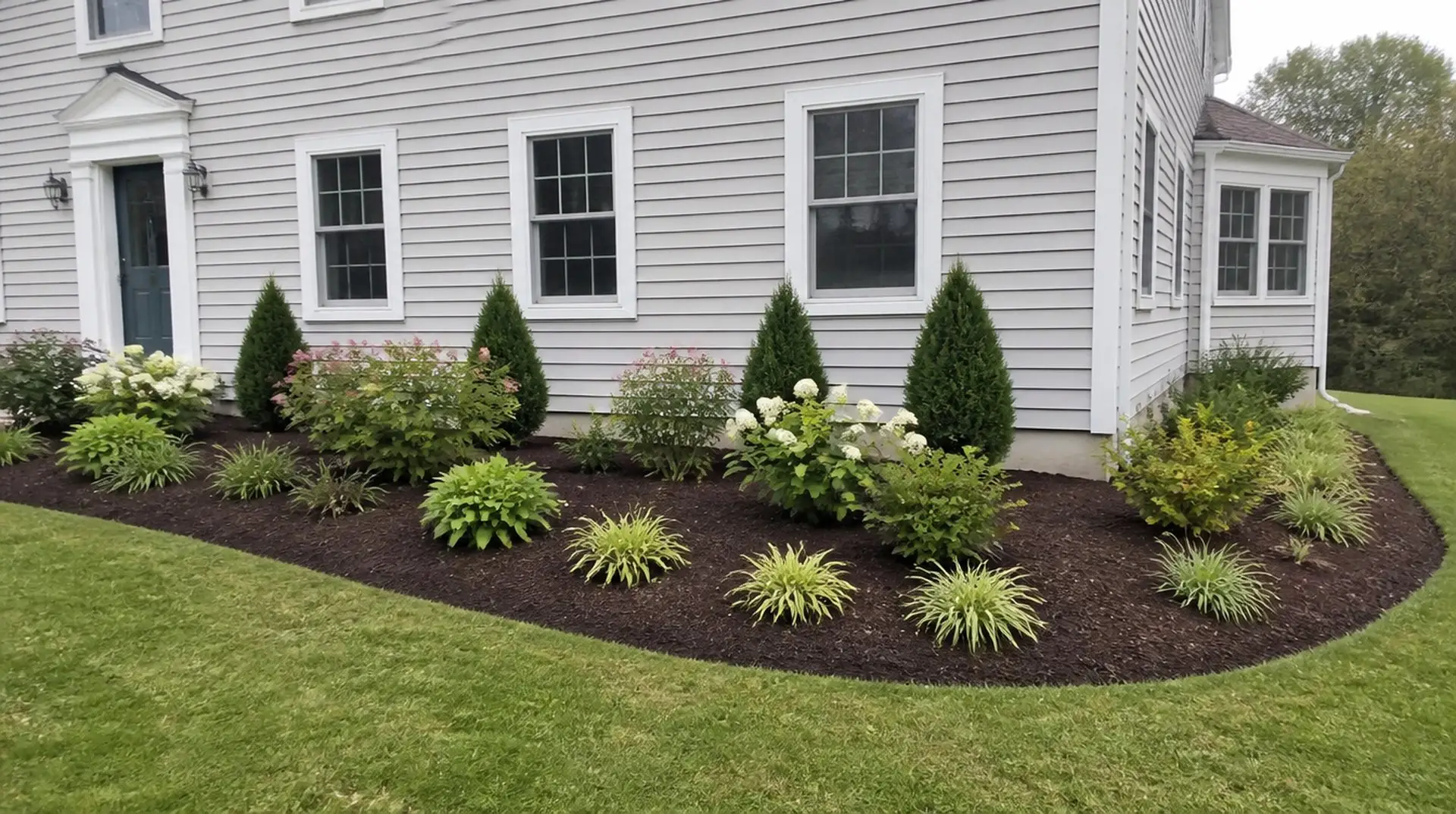 Landscape plantings in Ledyard CT