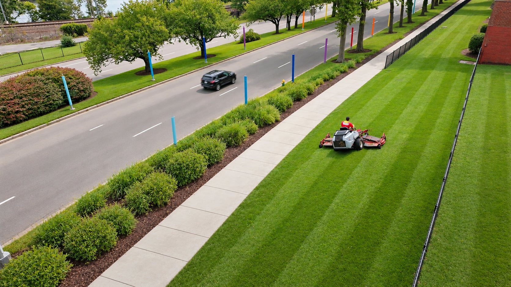 HOA lawn care by American Ground & Snow Management in Southeastern Connecticut